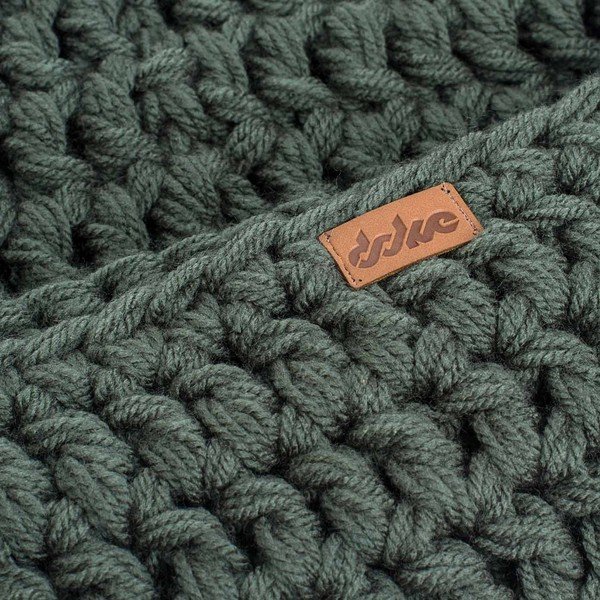 Маслиненозелен ръчно плетен кръгъл нагревател за врата Tommy - DOKE-image-1