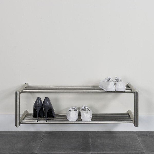 Метална висяща стойка за обувки в сребрист цвят 80x23x33,5 cm Soenz – Spinder Design-image-3