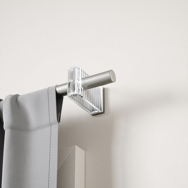 Стоманен разширяем прът за завеси в матово сребрист цвят 107 - 305 cm Flute – Umbra-image-2