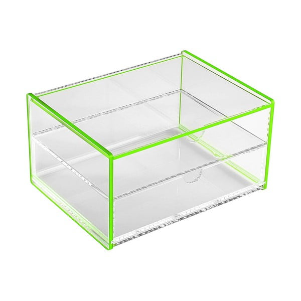 Зелена кутия за съхранение Ариел, 17,1 x 13 x 9,2 cm - Versa