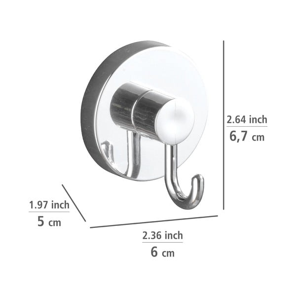 Сив самозалепващ се комплект аксесоари за баня Milazzo – Wenko-image-2