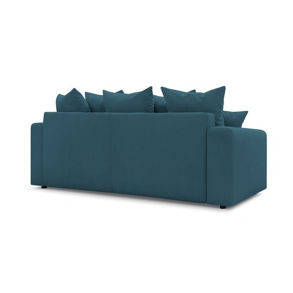 Син велурен разтегателен диван Envy - Bobochic Paris-image-4