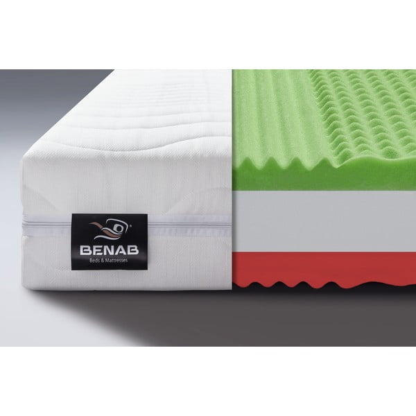 Твърд/средно твърд матрак с пяна с две лица 140x200 cm Pure Support – BENAB-image-1