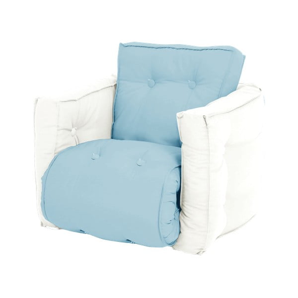 Детски диван-стол Mini Dice Blue/Creamy - Karup Design