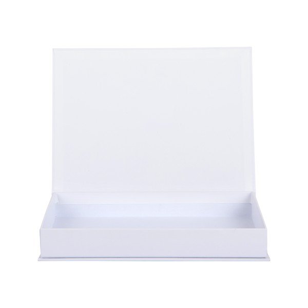 Бяло-оранжева декоративна хартиена кутия за съхранение 18x4x25 cm Margarita – PT LIVING-image-2