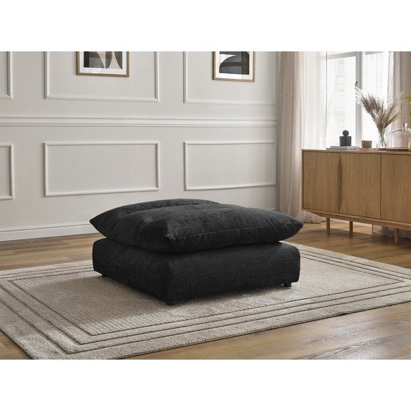 Черна шенилова табуретка Neil – Bobochic Paris-image-1