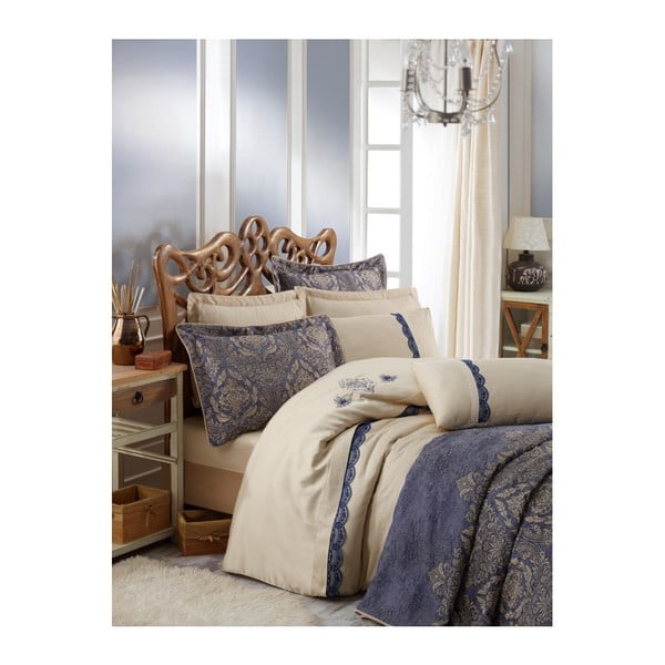 Комплект спално бельо, чаршафи и покривка за двойно легло Kalimo Duro, 200 x 220 cm - Mijolnir