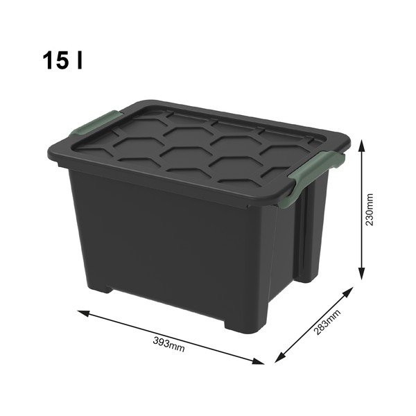 Пластмасова кутия за съхранение с капак Evo Safe - Rotho-image-1