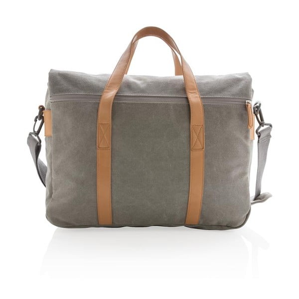 Сива платнена чанта за лаптоп 15,6'' XD Collection, 16 л - XD Collection-image-2