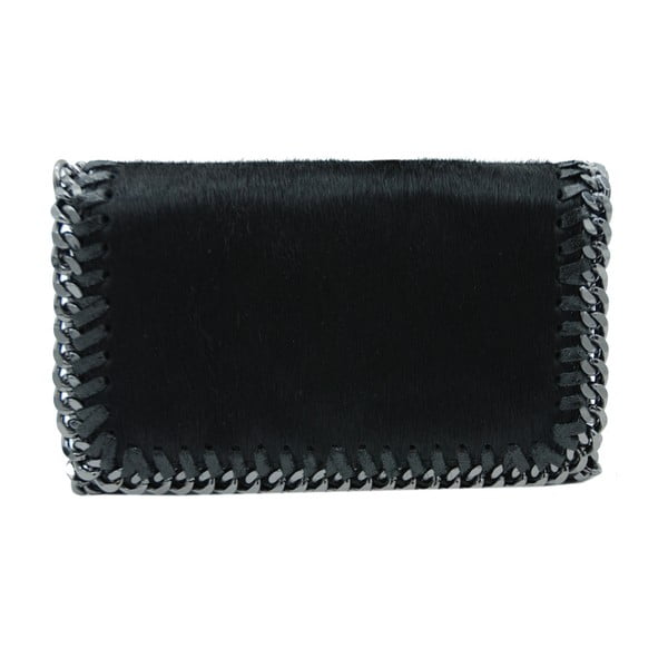 Черна чанта / портмоне от естествена кожа Luno - Andrea Cardone