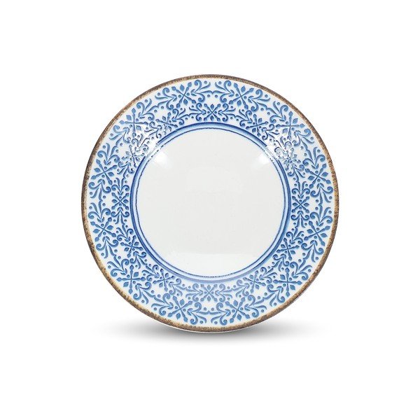 Бяла/синя порцеланова купичка за супа 1 l Azul – BonBistro-image-3