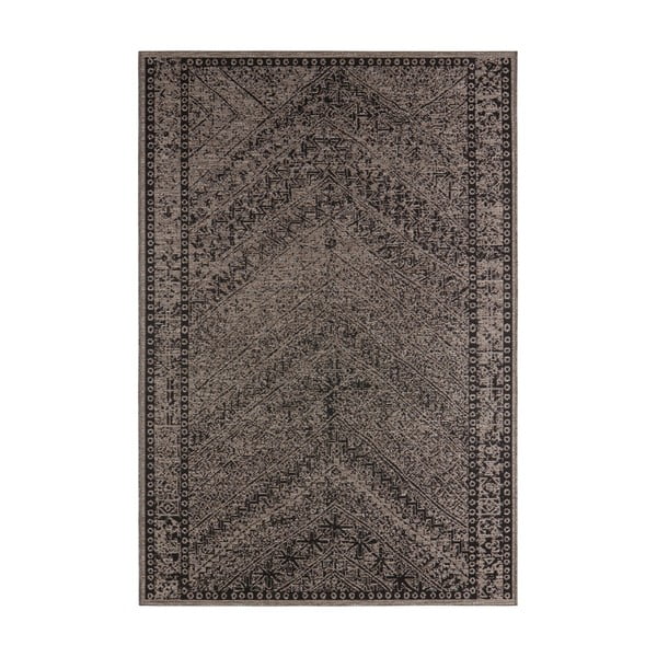 Кафяв и черен килим за открито , 70 x 140 cm Mardin - NORTHRUGS