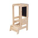Учебна кула от масивен бор в естествен цвят Montessori – Meowbaby
