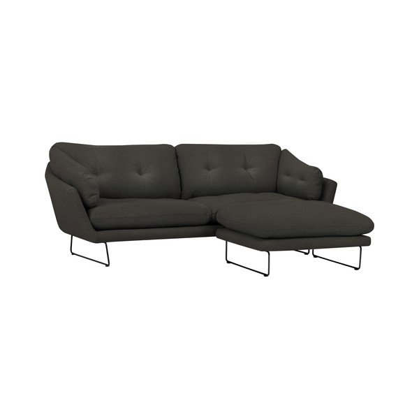 Set šedohnědé pohovky a sedacího pufu Windsor & Co Sofas Comet-image-1