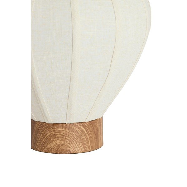 Кремава метална настолна лампа с текстилен абажур (височина 36 cm) Kyzo – Light & Living-image-4