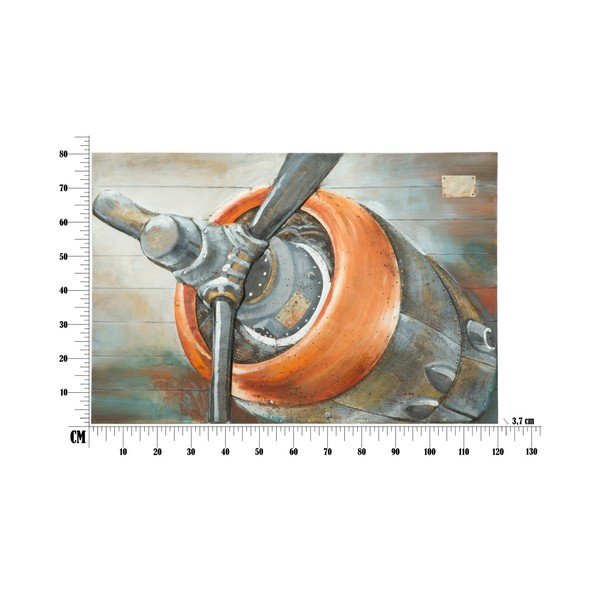 Ръчно рисувана картина "Авиатор", 120 x 80 cm - Mauro Ferretti-image-3