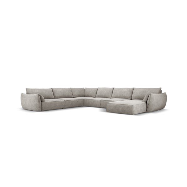 Светлосив ъглов диван (ляв ъгъл) Vanda - Mazzini Sofas-image-2