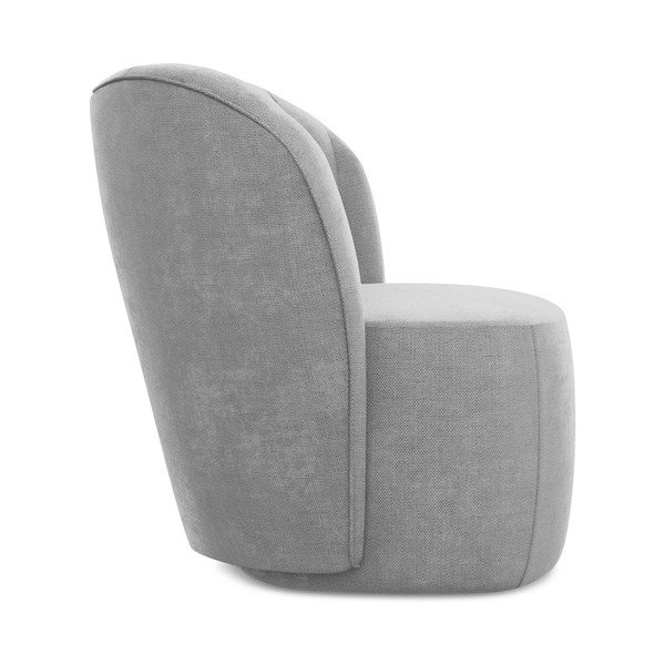 Сиво шенилово кресло Keloa – Makamii-image-2