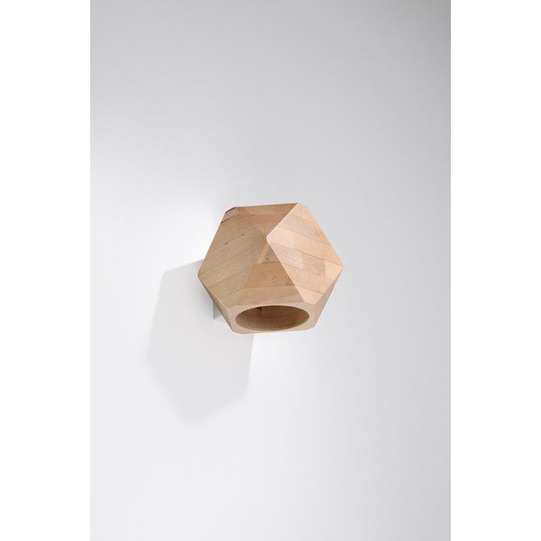 Стенна лампа от масивна дървесина в естествен цвят Vige – Sollux-image-4