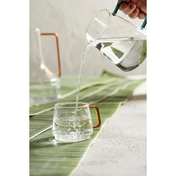 Стъклена кана за мляко в цвят бензин 540 мл Dilacia - Sema-image-1