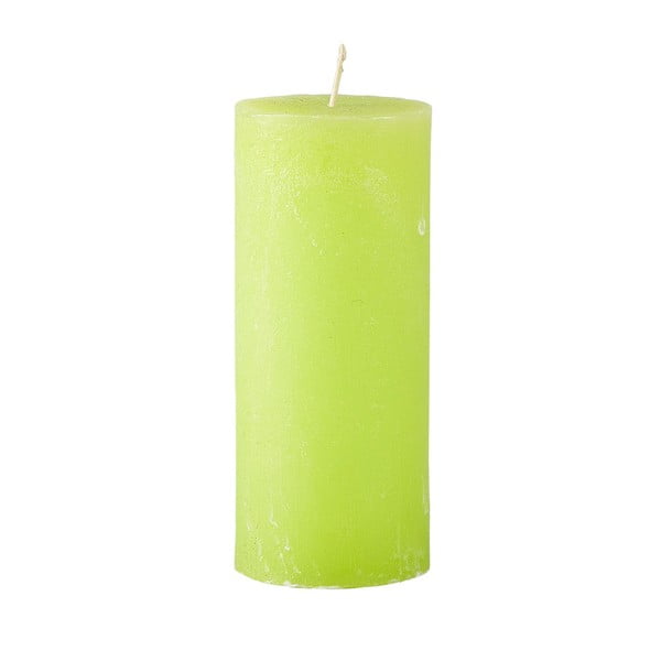 Зелена свещ Konic, ⌀ 6 x 14 cm - KJ Collection