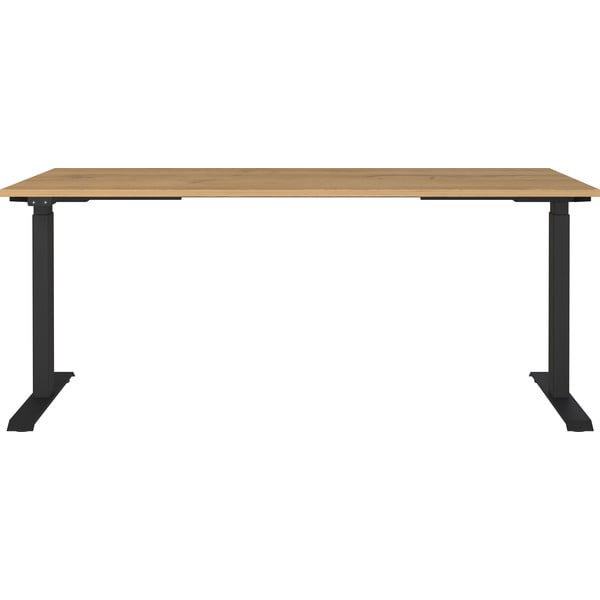 Работна маса с електрическо регулиране на височината с дъбов плот 80x180 cm Agenda – Germania-image-3