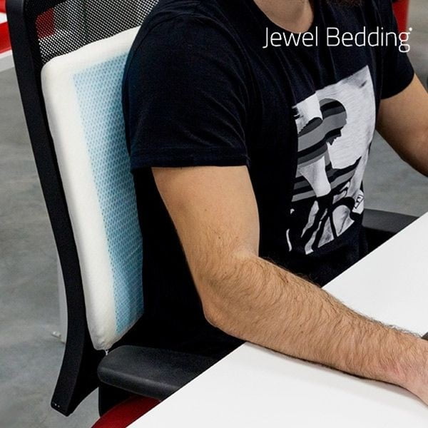 Светлосиня възглавница със слой гел Jewel Bedding - InnovaGoods