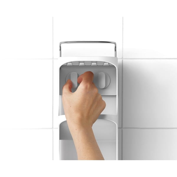 Бял самоносещ пластмасов рафт за баня Capsule - Joseph Joseph-image-2