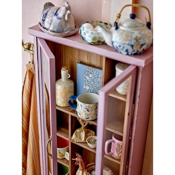 Синьо-бежова глинена чаша 400 ml Myah – Bloomingville-image-3