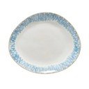 Овална чиния от бял и син фаянс , ⌀ 27 cm Brisa - Costa Nova