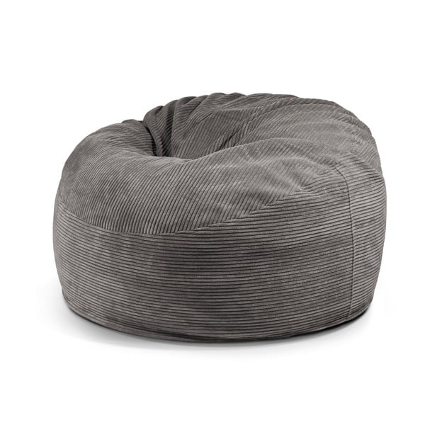Тъмносив пуф от рипсено кадифе Om 110 – SLOWDOWN