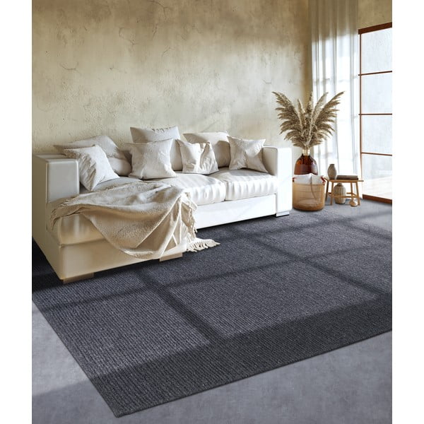 Тъмносив ръчно изработен вълнен килим 80x150 cm Francois – Villeroy&Boch-image-3