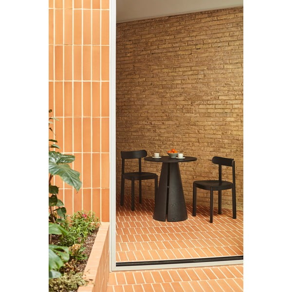 Кръгла маса за хранене с плот от ясенова дървесина ø 65 cm Cep - Teulat-image-2