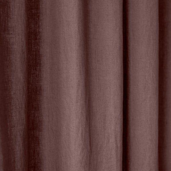 Старо лилаво ленено перде с тунел Night Time, 250 x 140 cm - Linen Tales-image-1