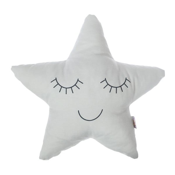 Светлосива бебешка възглавница от памучна смес на Mike & Co. NEW YORK Възглавница с играчка звезда, 35 x 35 cm - Mike & Co. NEW YORK