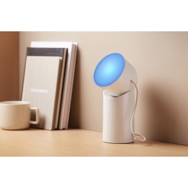 Бяла LED настолна лампа (височина 14 cm) Orbe – Lexon-image-1