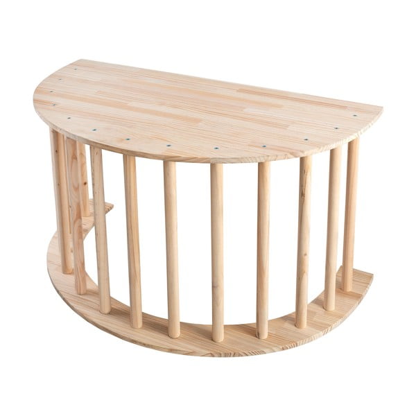 Люлка от масивен бор в естествен цвят 60x100x60 cm Montessori – Little Nice Things-image-3