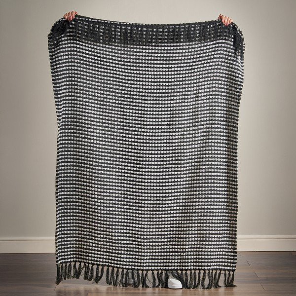 Черно одеяло 125x150 cm Stab Stitch – Catherine Lansfield-image-3
