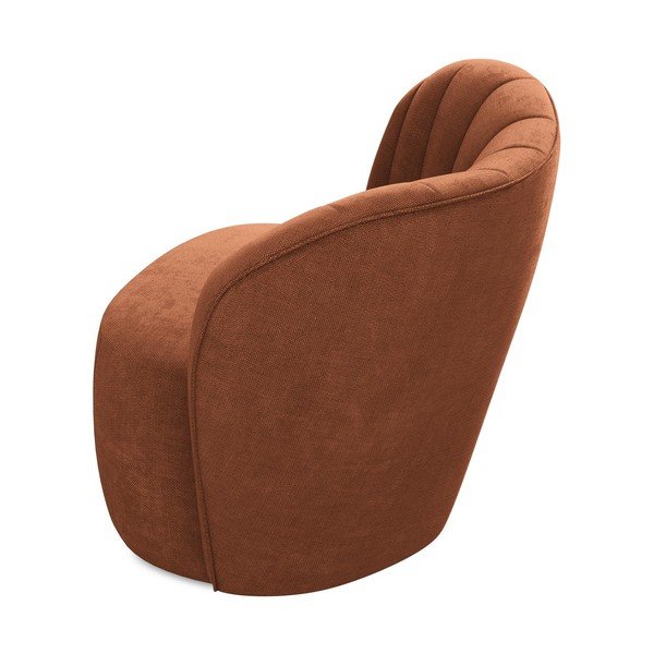 Теракотено шенилово кресло Keloa – Makamii-image-3