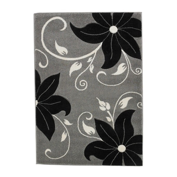 Černo-šedivý koberec Think Rugs Verona, 80 x 150 cm