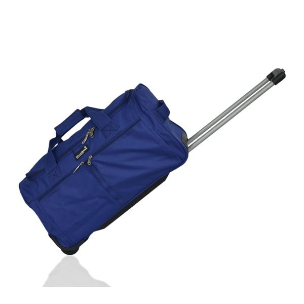 Modrá cestovní taška na kolečkách Blue Star Helsinki, 97 litrů