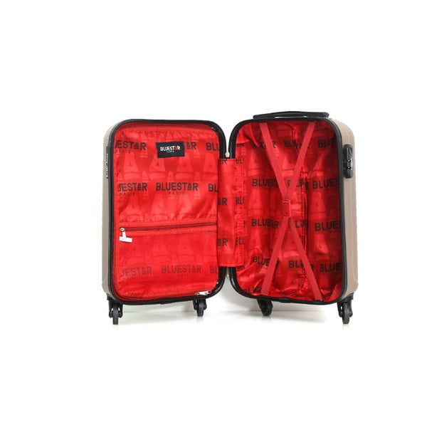 Бежов ръчен куфар на колелца Atlanta, 32 л - Bluestar-image-1