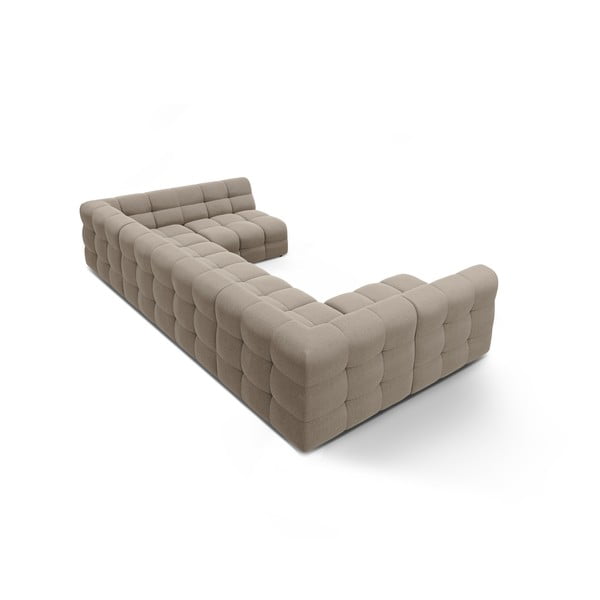 Кафяв ъглов диван (U форма) Kendal – Micadoni -image-4