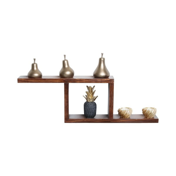 Рафт от елхово дърво в естествен цвят 17 cm Linn - Kalune Design-image-3