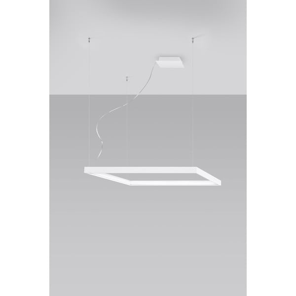 Бяла LED висяща светлина 80x80 cm Aura - Nice Lamps
