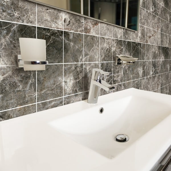 Комплект стикери за плочки 24 бр. 15x15 cm Marble Tiles Venezia - Ambiance-image-3