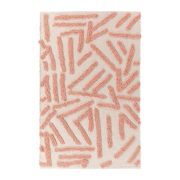 Розово-кремав килим подходящ за пране 60x90 cm Athena – douceur d'intérieur
