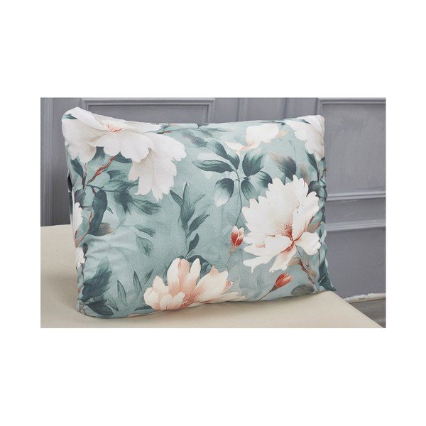 Тюркоазено единично  спално бельо от микросатен 3 части 140x200 cm Selma – My House-image-3