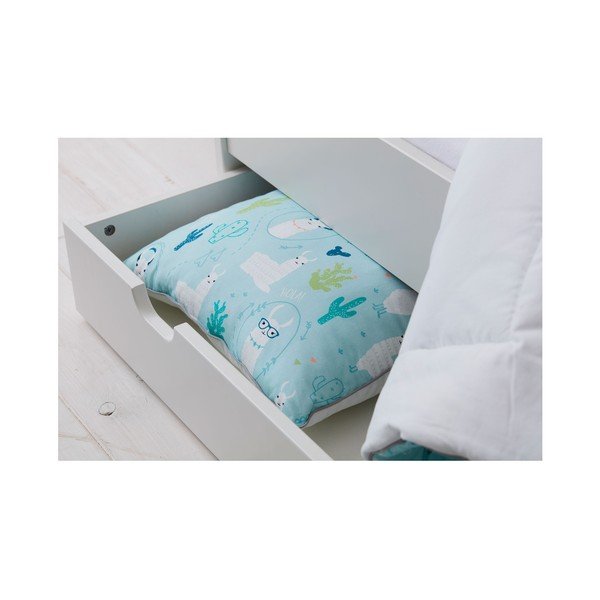 Синя детска декоративна възглавница , 40 x 55 cm Llamas - Pinio-image-1