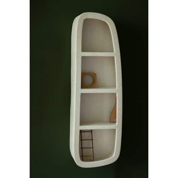 Кремав стенен рафт на няколко нива 38 cm Veda – Dutchbone-image-2